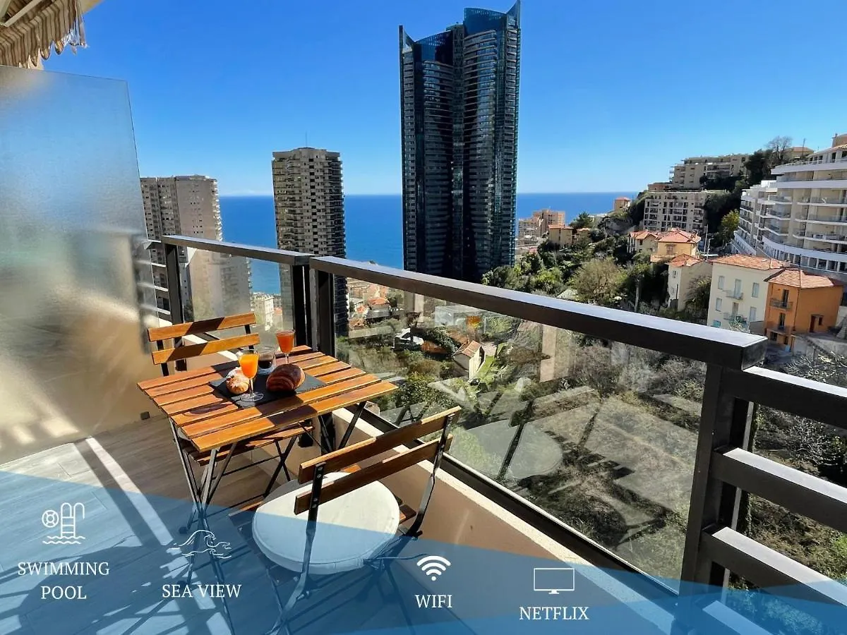 New Studio, Piscine Et Vue Mer • Proche De Monaco location